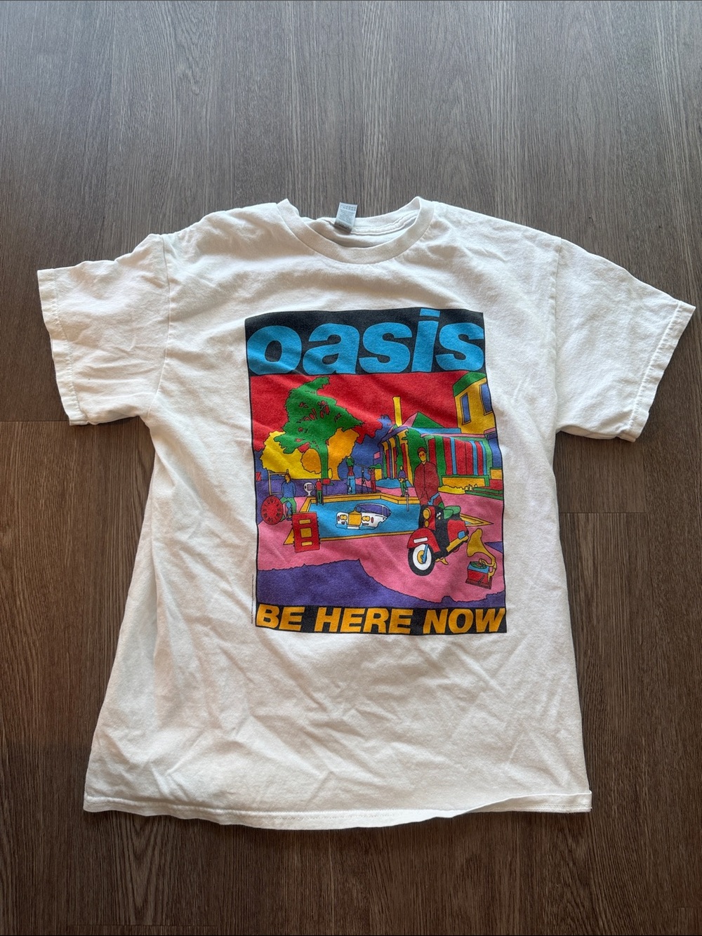 Oasis 'Be Here Now' Graphic Tee - White